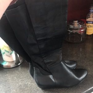 Lane Bryant Black Heeled Boot 11W